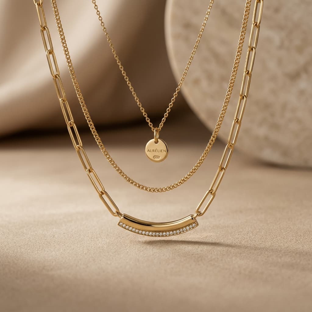 Gold Layered Chain Necklace